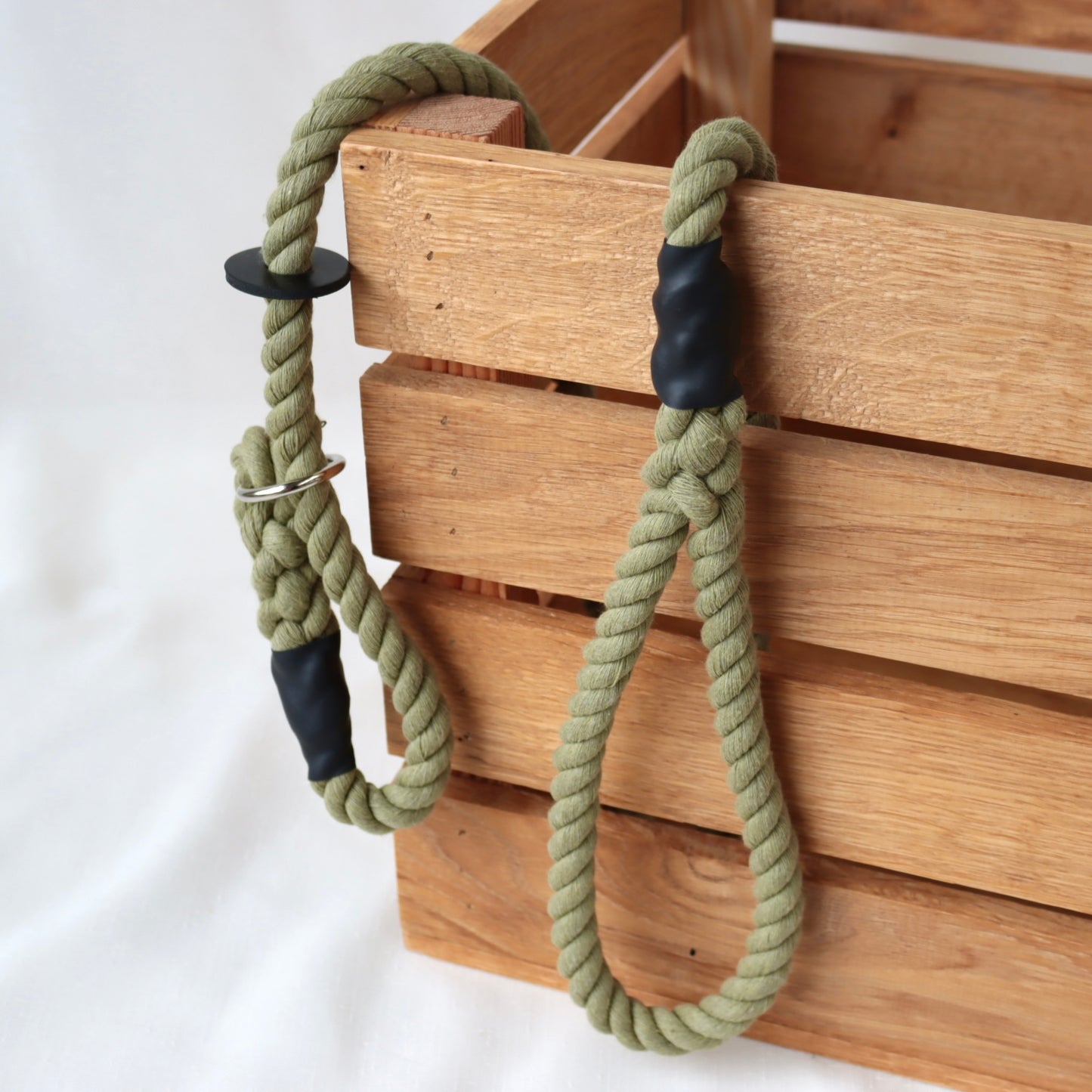 Olive Green Slip Collar Lead