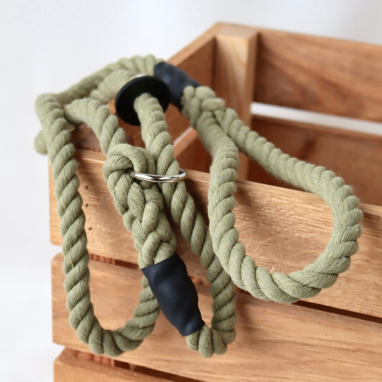 Olive Green Slip Collar Lead