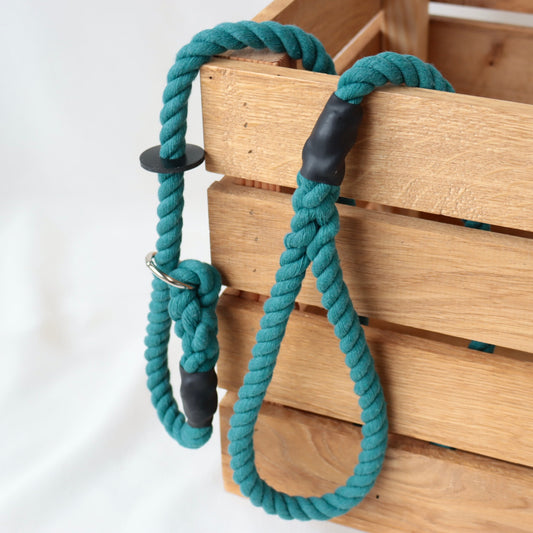 Eton Blue Slip Collar Lead