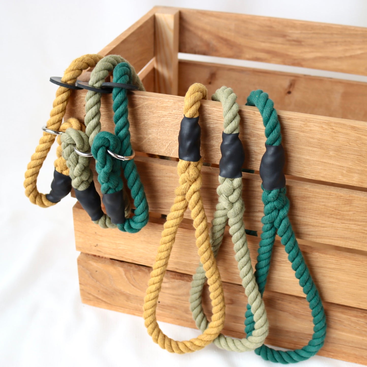 Olive Green Slip Collar Lead