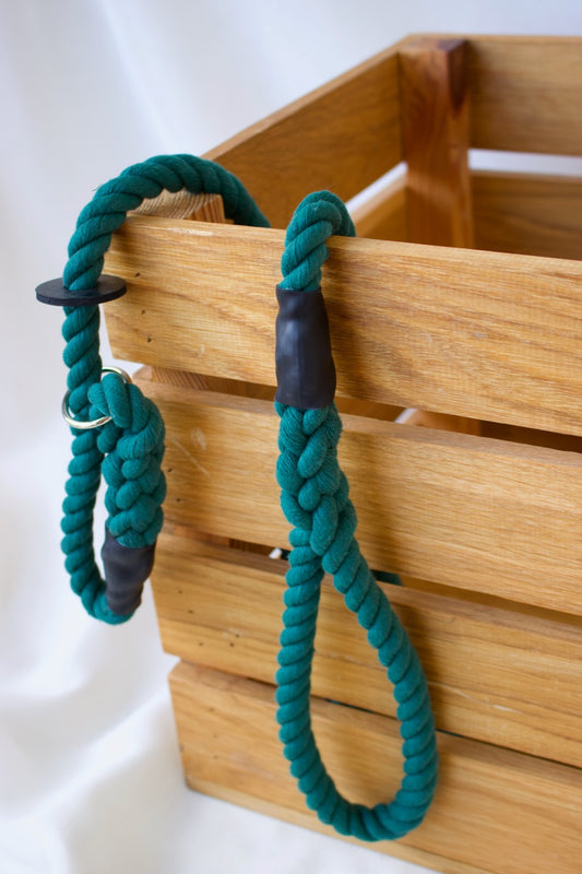 Forest Green Slip Collar Lead