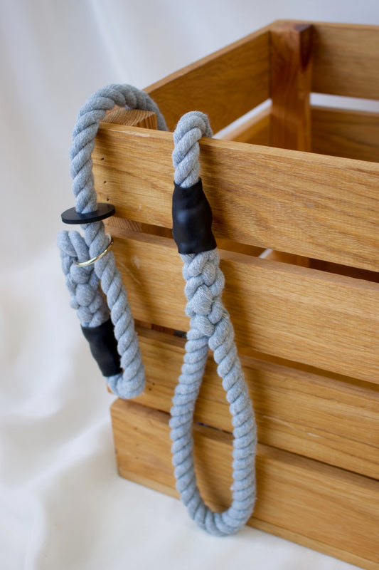 Silver Grey Slip Collar Lead